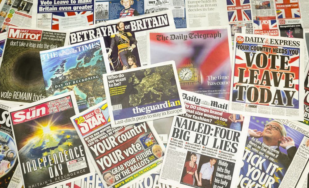brexit noviny před hlasováním Británie