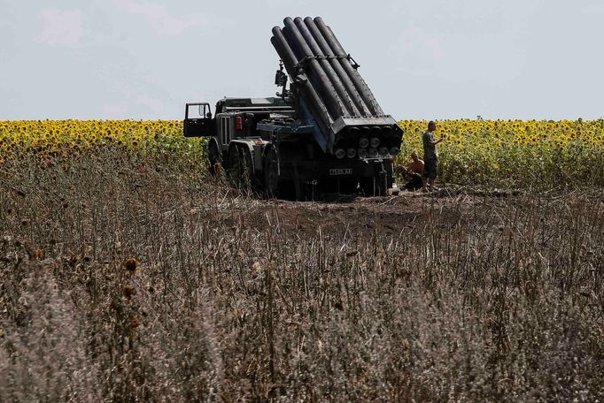 Raketomety ukrajinské armády.