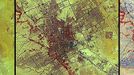 http://climate.nasa.gov/state_of_flux#Urbangrowth_SaudiArabia.jpg Urban growth, Saudi Arabia The Saudi Arabian capital. Left: 1972. Middle: 1990. Right: 2000. During this time, its population soared from about half a million to more than two million. In the early 1970s, three times as many Saudi Arabians lived in rural areas as in cities. By 1990, the ratio had reversed — cities held three times as many as the rural regions. Images taken by the Advanced Spaceborne Thermal Emission and Reflection Radiometer (ASTER) instrument. Courtesy of NASA/GSFC/METI/ERSDAC/JAROS and the U.S./Japan ASTER Science Team.