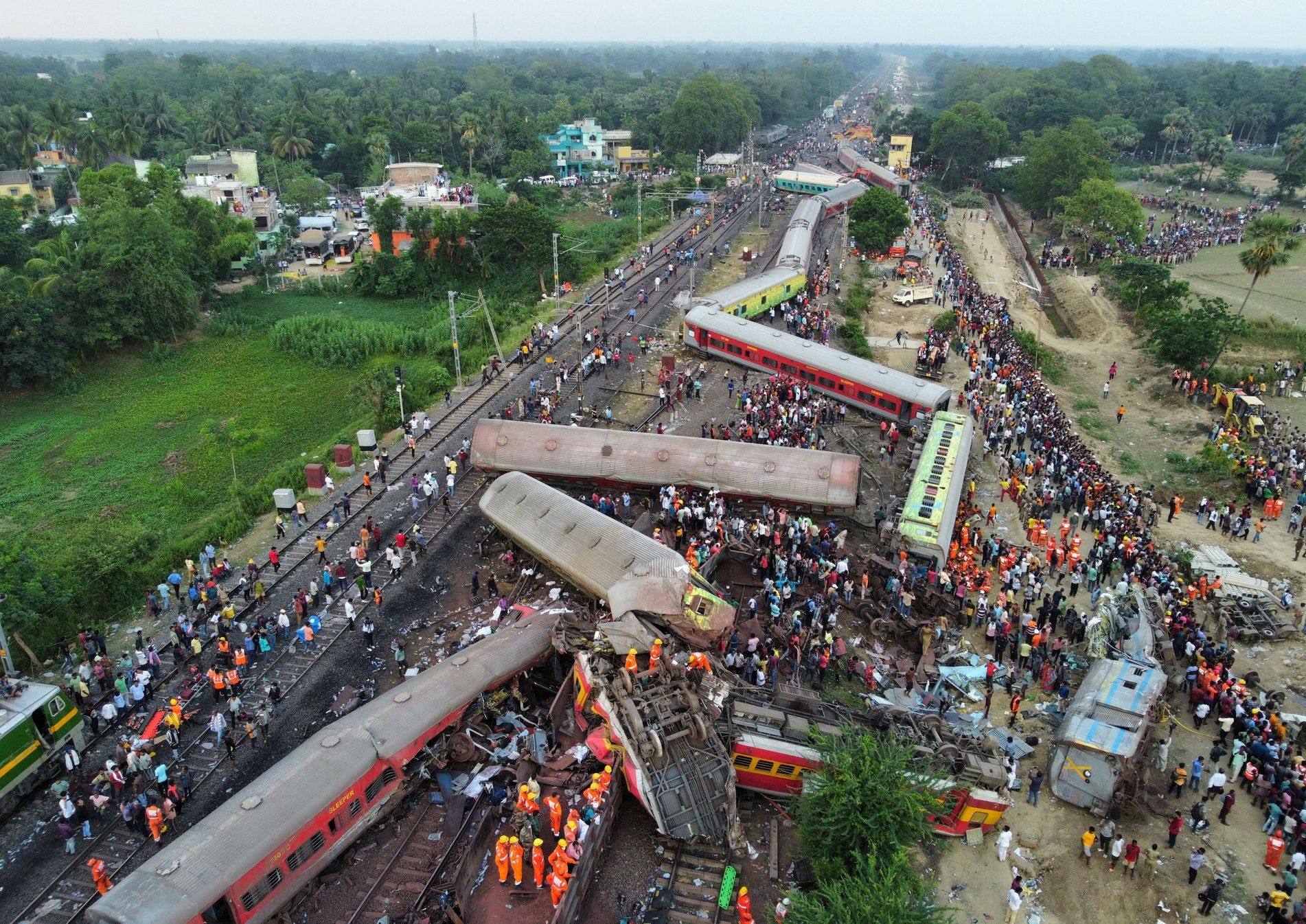 Vlak - nehoda - Indie