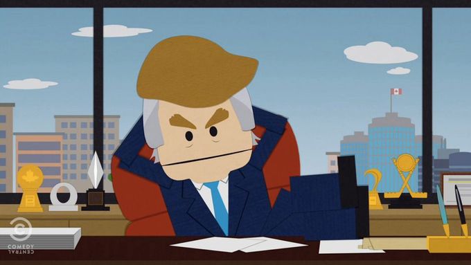 Donald Trump v seriálu Městečku South Park