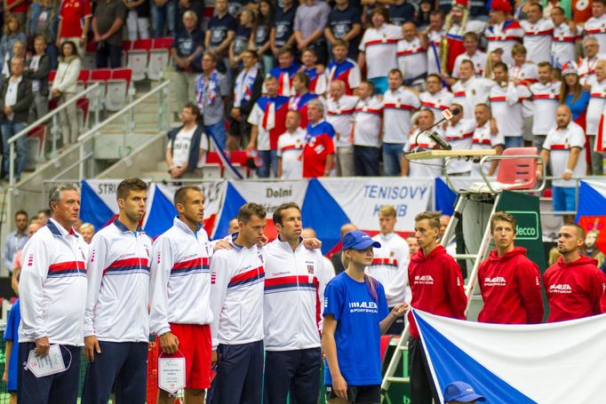 Davis Cup 2016 Česko vs. Francie: Lukáš Rosol - Jo-Wilfried Tsonga