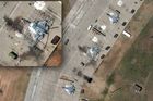 Poškozená ruská "neviditelná" stíhačka Su-57 po útoku ukrajinského dronu na letecké základně Achtubinsk.