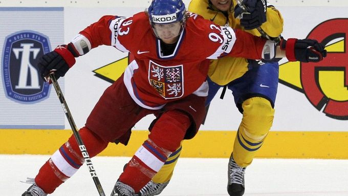 Češi budou nejvíce spoléhat na dvojici Jiří Tlustý - Jakub Voráček (na obrázku), dva z deseti nejlepších střelců letošního ročníku NHL.