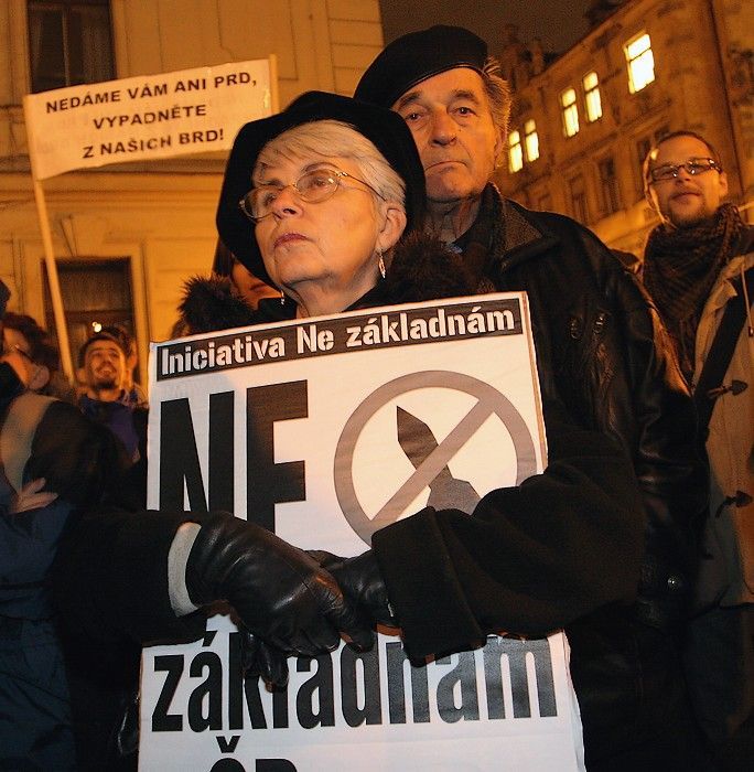 Protestní akce proti americké radarové základně