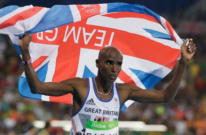 MO FARAH, olympiáda, Rio, 2016