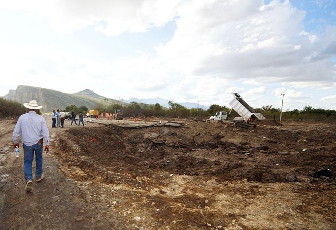 Exploze kamionu v mexickém Coahuila, rok 2007