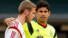 David de Gea a Diego Costa před MS 2014