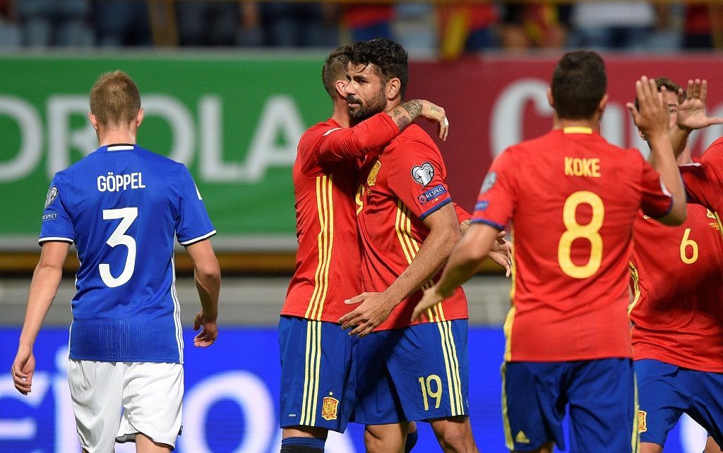 Diego Costa, Španělsko - Lichtenštejnsko 8:0, Kvalifikace MS
