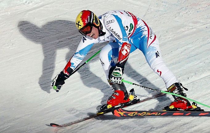 MS ve sjezdovém lyžování Schladming - paralelní slalom (Rakušan Marcel Hirscher).