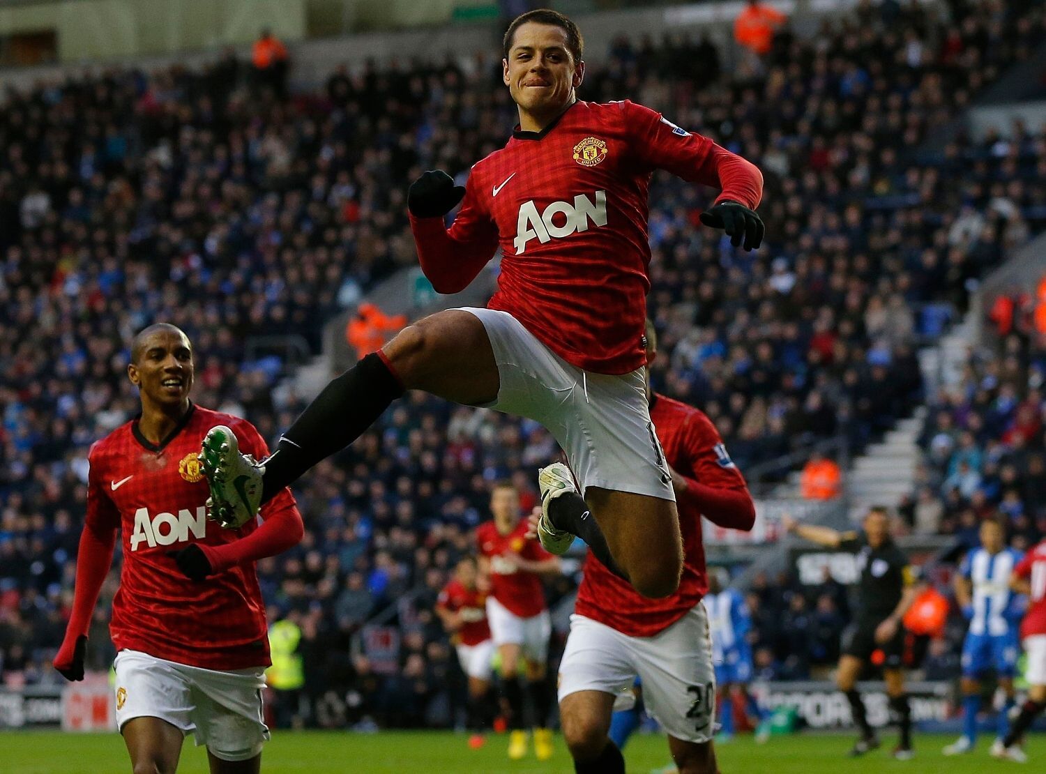 Premier League, Manchester United - Wigan: Javier Hernandez