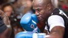 Floyd Mayweather Jr. při tréninku