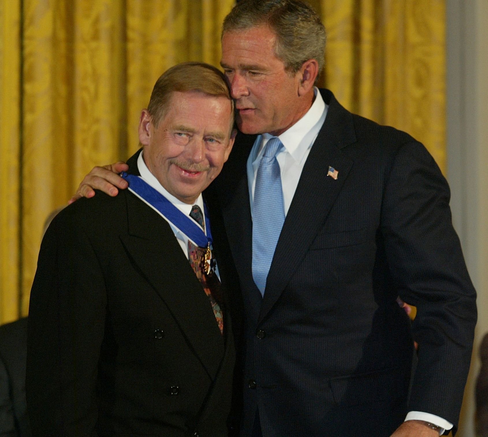 Václav Havel George Bush medaile svobody 2003