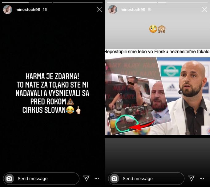 Miroslav Stoch se vysmívá Slovanu