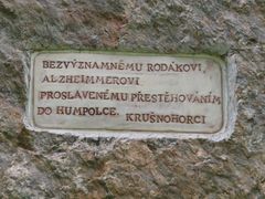 "To jméno jsme našli v místní matrice," říká Pakosta "Al před Zheimmerem nemůže být nic jiného než Hliník"