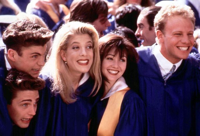 Jason Priestley, Brian Austin Green, Tori Spelling, Shannen Doherty a Ian Ziering.