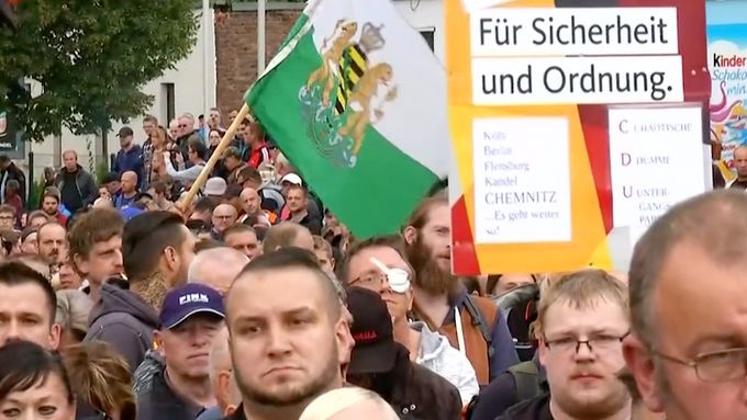 Demonstrace v Chemnitzu pokračují i ve čtvrtek