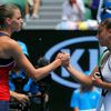 Karolína Plíšková a Sara Sorribesová-Tormová na Australian Open 2017