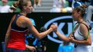 Karolína Plíšková a Sara Sorribesová-Tormová na Australian Open 2017