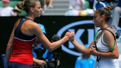 Karolína Plíšková a Sara Sorribesová-Tormová na Australian Open 2017