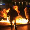 Řecko schválení úspor a demonstrace