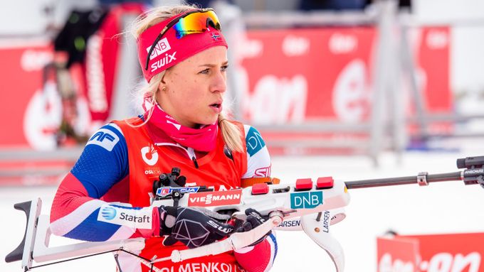 Norská biatlonistka Tiril Eckhoffová.