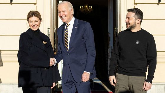 Joe Biden přijel na Ukrajinu vlakem, v Kyjevě strávil asi pět hodin