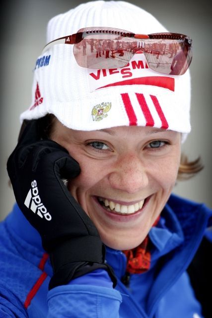 Ruská biatlonistka Olga Zajcevová