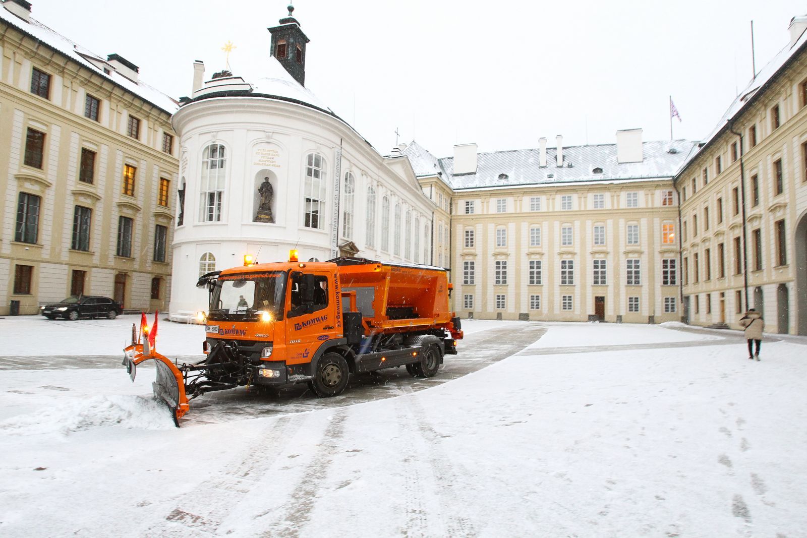 Zasněžená Praha 18.1.2016