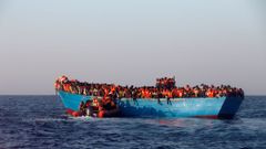 Běženci na Středozemním moři