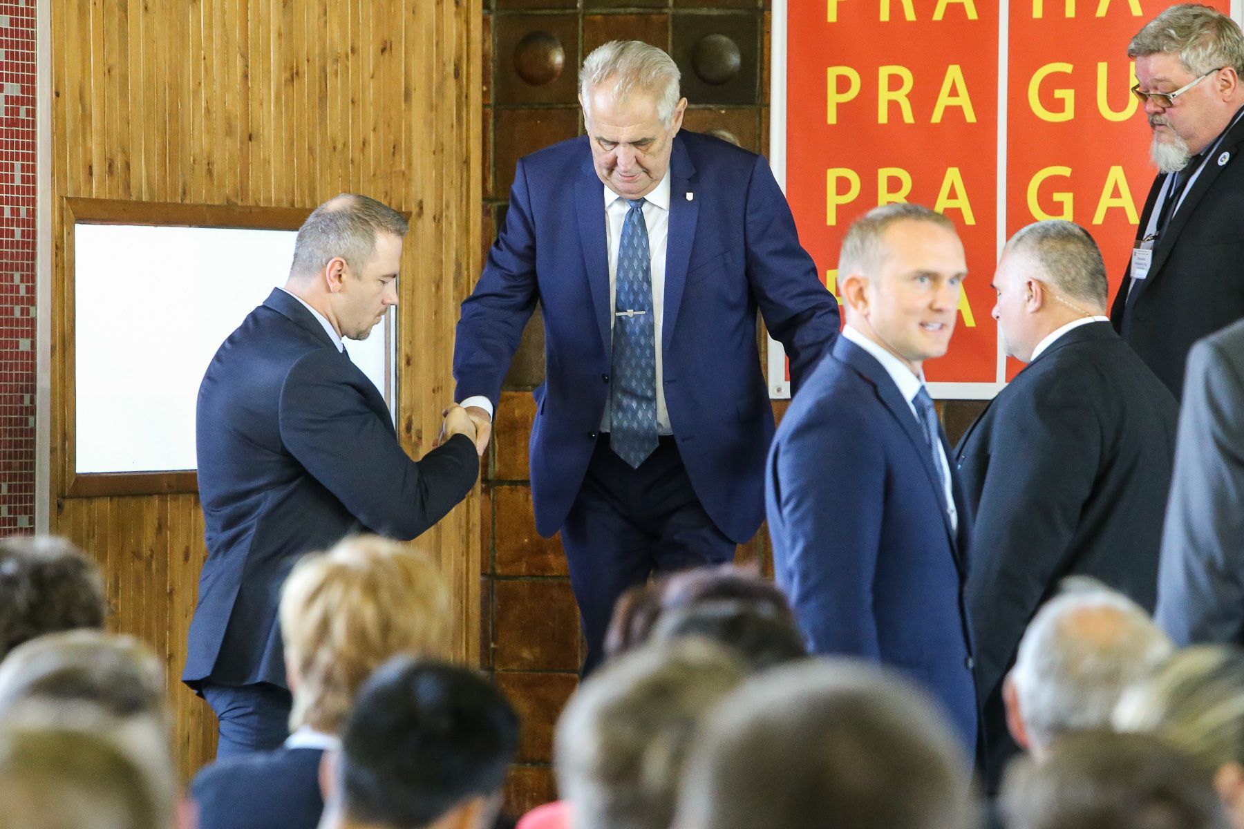 Miloš Zeman zahájil školní rok na Akademii řemesel Praha - Střední škole technické v Praze
