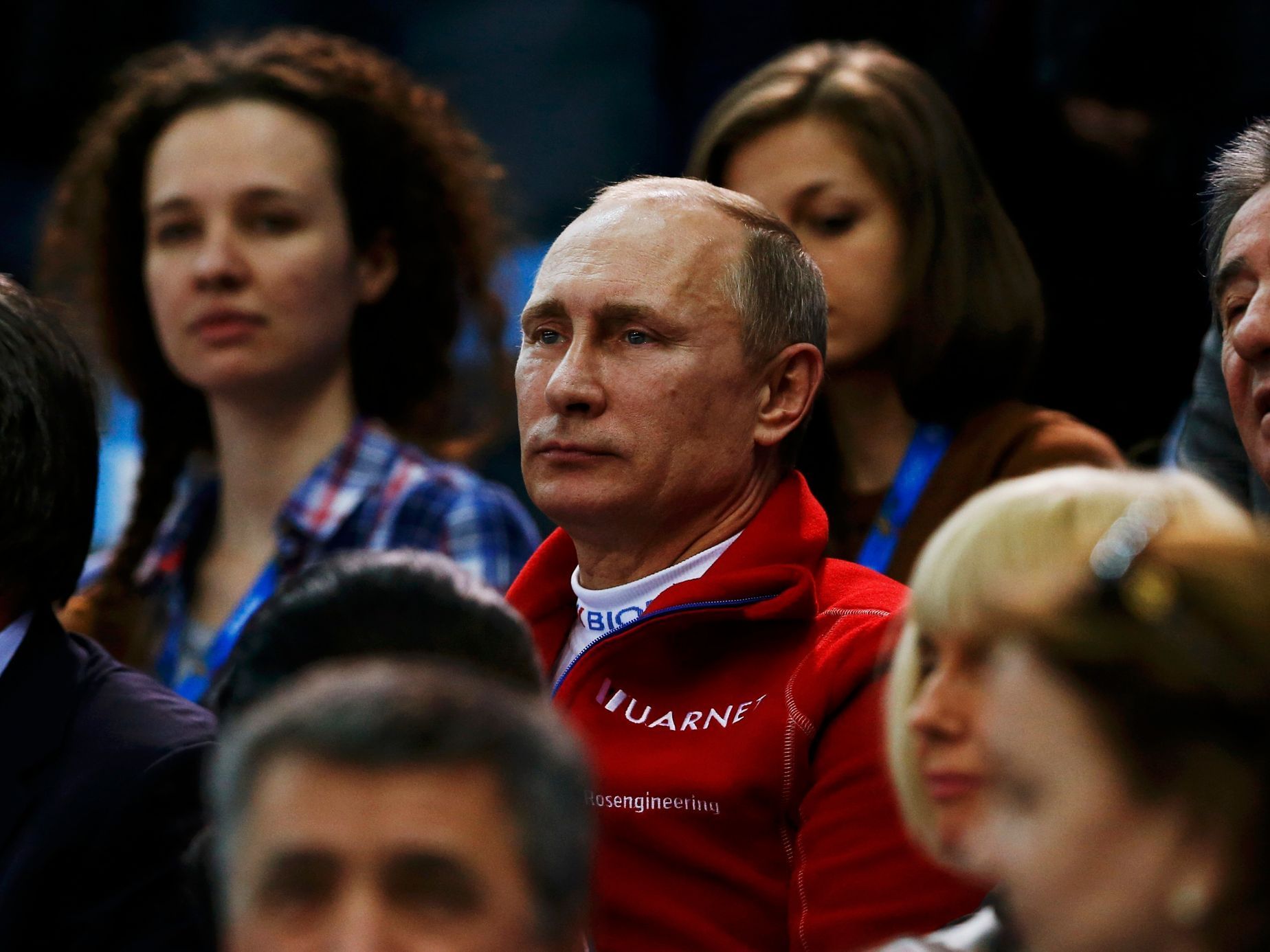 Soči 2014: Putin, (krasobruslení, freestyle, finále), emoce
