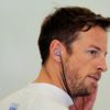 McLaren Formula One driver Jenson Button of Britain looks on during the first practice session of the Bahrain F1 Grand Prix at the Bahrain International Circuit (BIC) in Sakhir