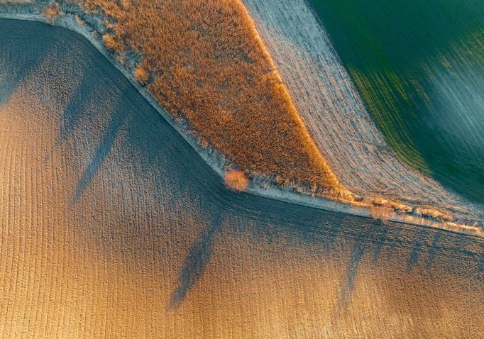 Moravské Slovácko, jižní Morava, fotografie z dronu, fotograf Radek Severa