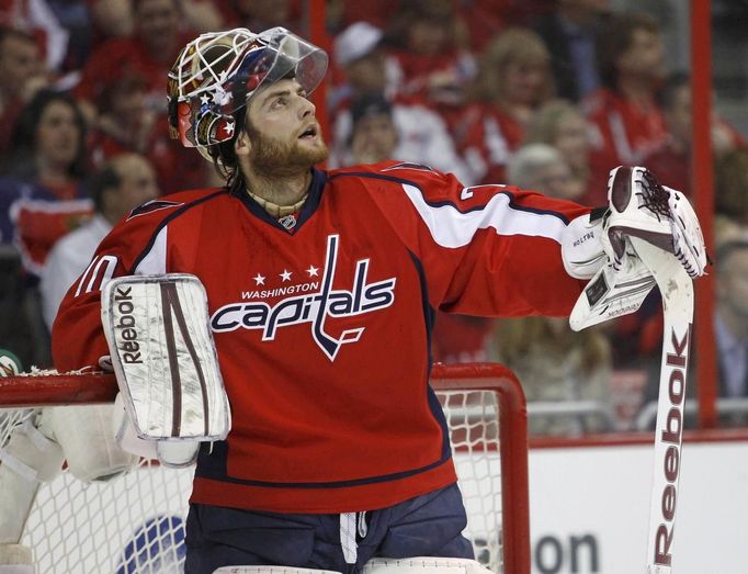 Braden Holtby držel svými zákroky prakticky po celý zápas Capitals ve vedení