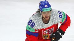 David Pastrňák v semifinále MS 2024 Česko - Švédsko