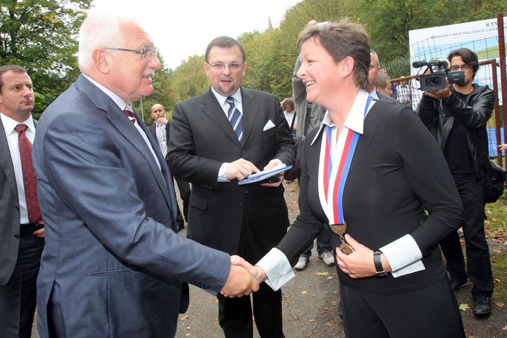 Václav Klaus na návštěvě v Karlovarském kraji