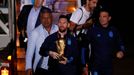 Soccer Football - Argentina team arrives to Buenos Aires after winning the World Cup  - Buenos Aires, Argentina - December 20, 2022 Claudio Tapia, president of the Argent