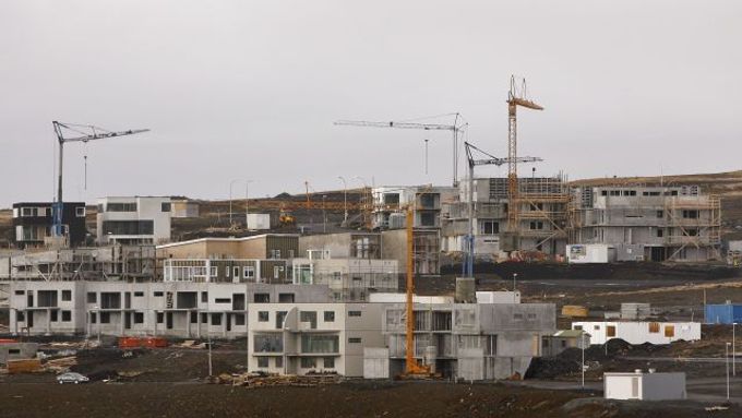 Mnoho staveb na Islandu se zastavilo. Developeři nemají peníze.