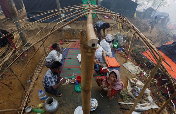 Rohingové v uprchlickém táboře v Bangladéši.