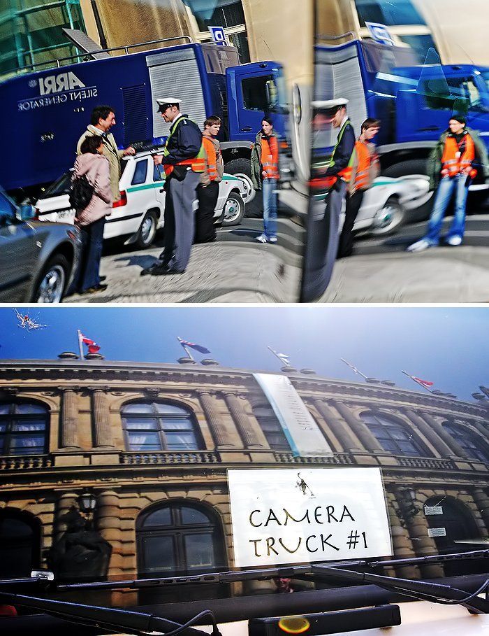 Natáčení v ulicích Prahy