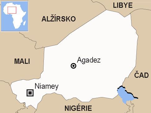 Niger - Agadez - mapa