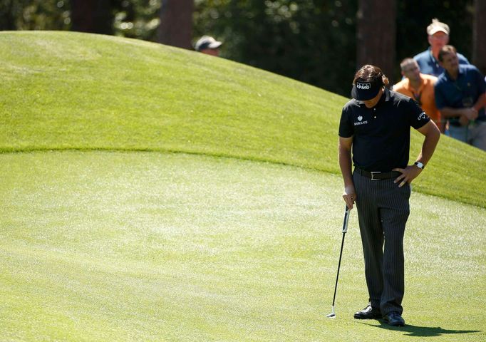 Phil Mickelson na golfovém Masters 2014