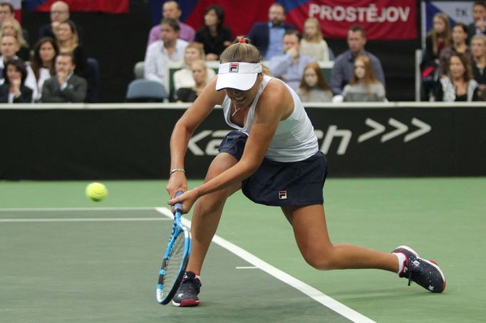 Sofia Keninová ve finále Fed Cupu 2018 Česko - USA