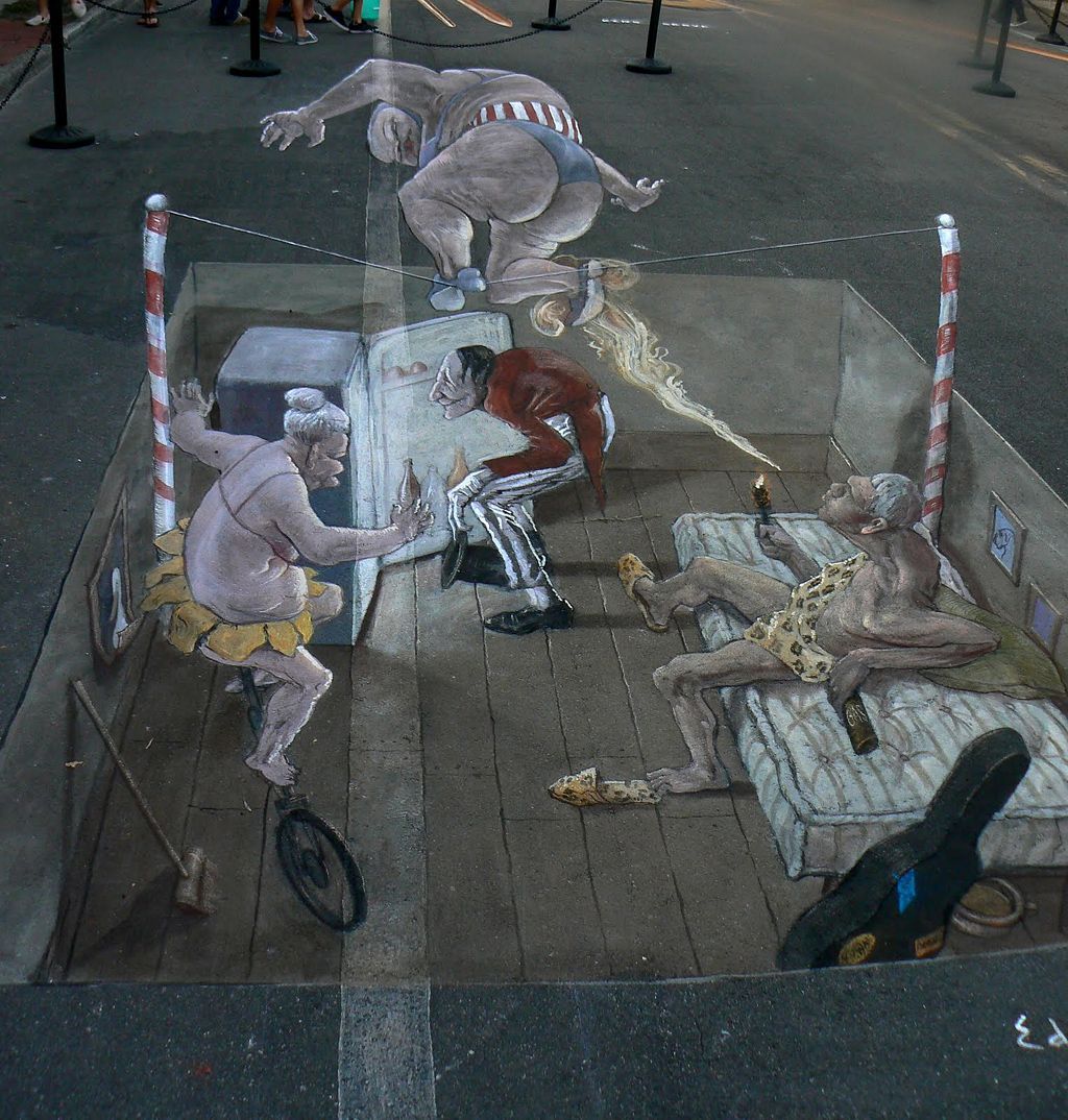 Foto: 3D iluze - Eduardo Relero /// CHALK FESTIVAL SARASOTA /// Zákaz použití ve článcích!!! ///