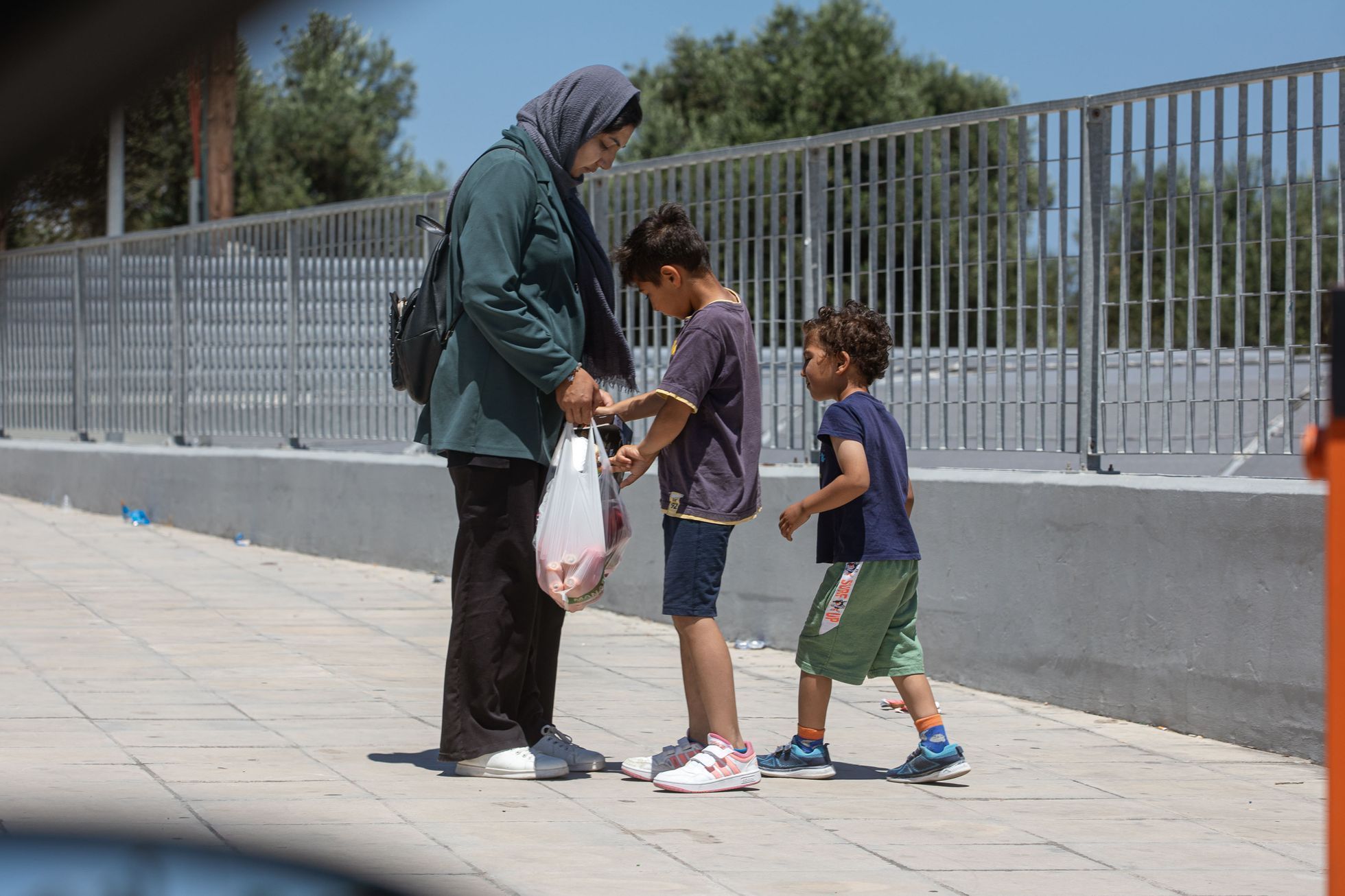 Uprchlický tábor Kara Tepe na ostrově Lesbos v Řecku, uprchlíci, migranti, uprchlická krize