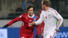 Fotbal, Česko - Dánsko: Tomáš Rosický - Michael Krohn-Dehli