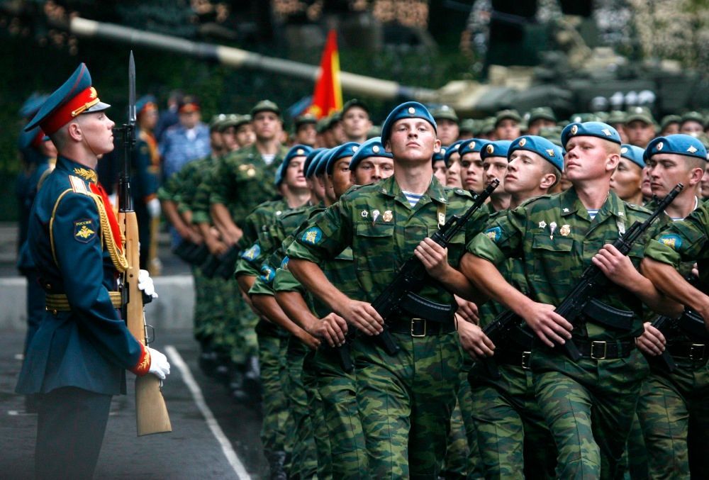 Ruští vojáci ve Vladikavkazu