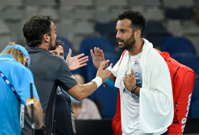 Australian Open 2021, 4. den (Fognini, Caruso)