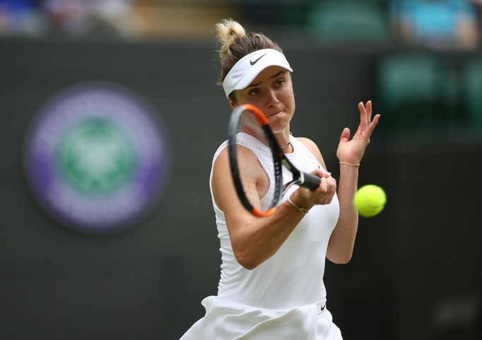 Elina Svitolinová ve čtvrtfinále Wimbledonu 2019